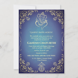 Ganesh Chaturthi Puja Inbjudningar
