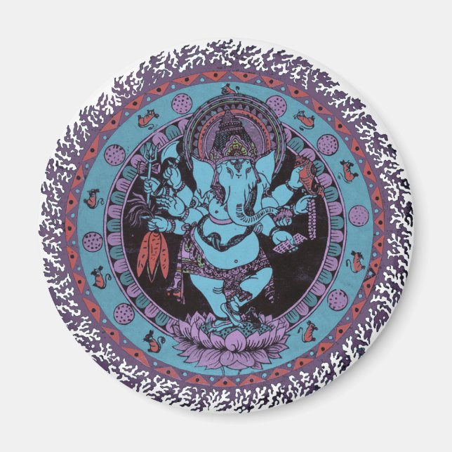 Ganesh Dancer Magnet (Framsidan)