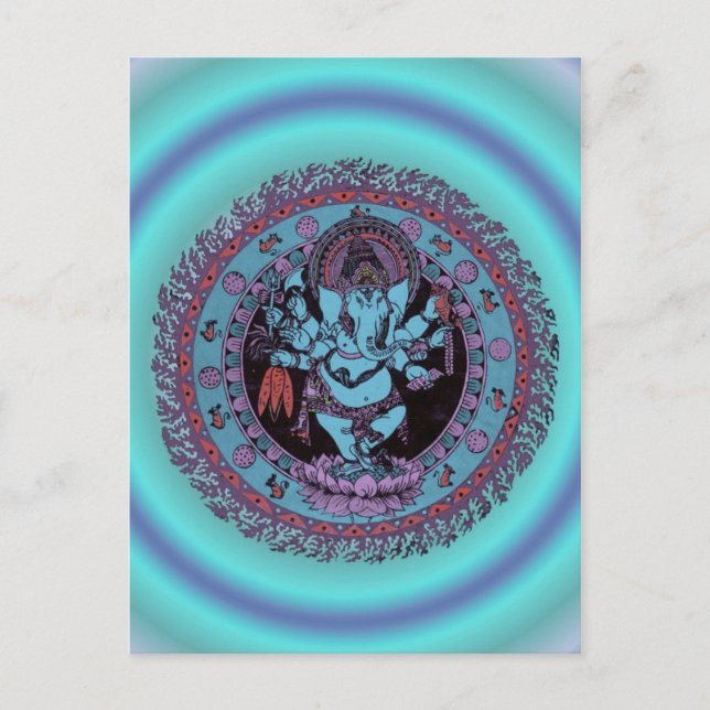 Ganesh Dancer Vykort (Framsida)