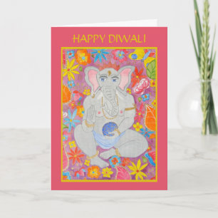 Ganesh Diwali-hälsningskort Kort