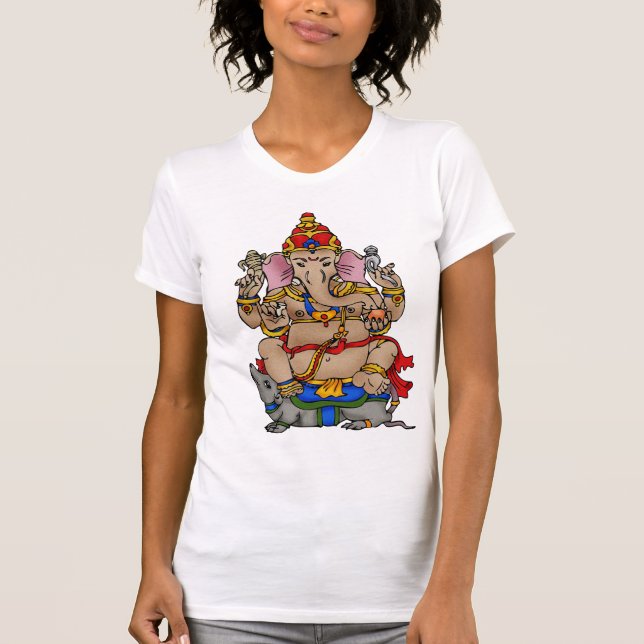 Ganesh färg t shirt (Framsida)