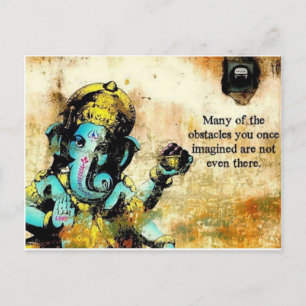 Ganesh Ganesha Hindu India Asian Elephant Gudom Vykort