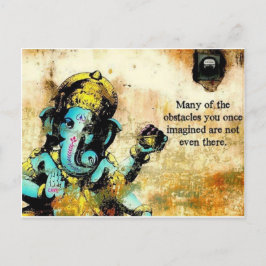 Ganesh Ganesha Hindu India Asian Elephant Gudom Vykort