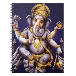 Ganesh Ganesha hinduisk Indien asiatisk Anteckningsbok Med Spiral