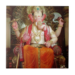 Ganesh Ganesha hinduisk Indien asiatisk Kakelplatta
