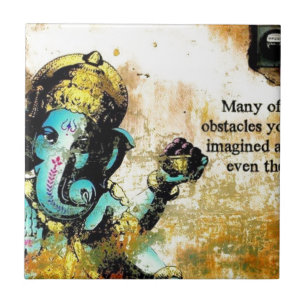 Ganesh Ganesha hinduisk Indien asiatisk Kakelplatta