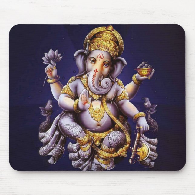 Ganesh Ganesha hinduisk Indien asiatisk Musmatta (Framsidan)
