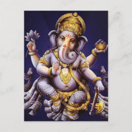 Ganesh Ganesha hinduisk Indien asiatisk Vykort