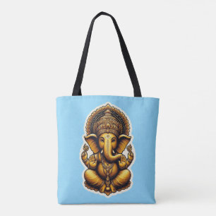Ganesh/Ganesha Tote bag - bilder på båda sidor Tygkasse