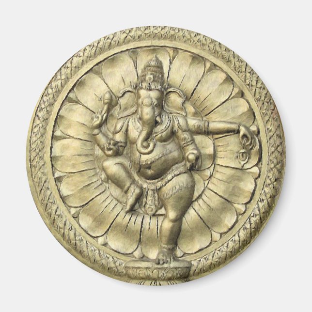 Ganesh (Golden) Magnet (Framsidan)