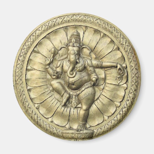 Ganesh (Golden) Magnet (Framsidan)