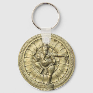 Ganesh (Golden) Nyckelring