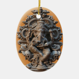 GANESH-HÄRLIGHET JULGRANSPRYDNAD KERAMIK