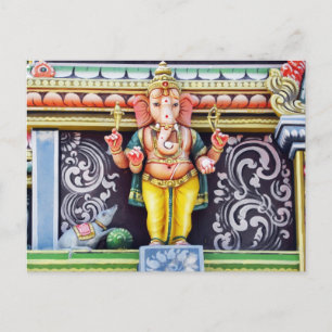 Ganesh Idol Sculpture Vykort