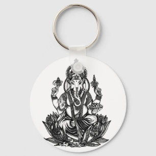 Ganesh illustration nyckelring