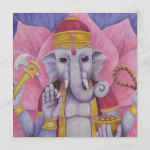 Ganesh inbjudan- eller lägenhetkort inbjudningar