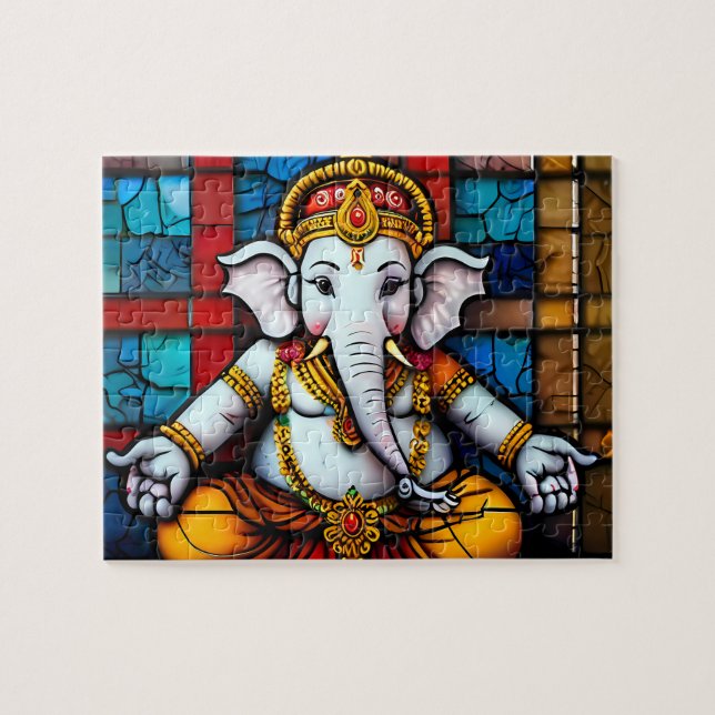 Ganesh Indian God Gudom, pussel (Horisontell)