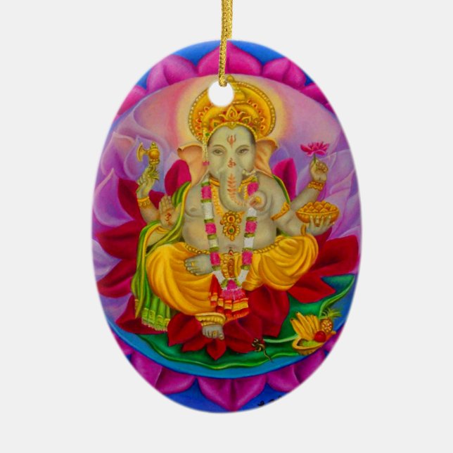 Ganesh Julgransprydnad Keramik (Framsidan)