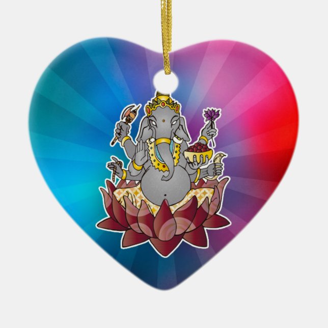 Ganesh Julgransprydnad Keramik (Framsidan)