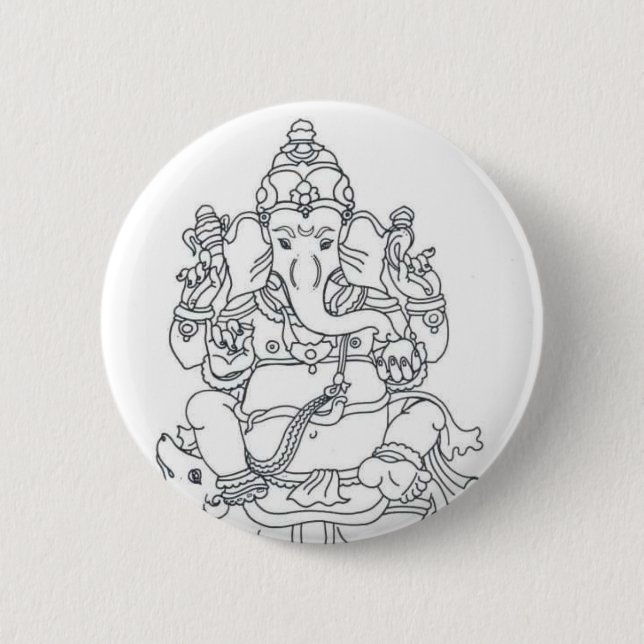 Ganesh knäppas emblem knapp (Framsida)