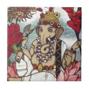 GANESH-MÅLAT GLASS 12 FEB 2014.jpg Kakelplatta