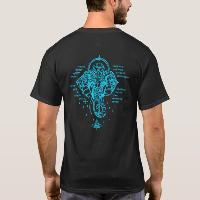 Ganesh Mantra T Shirt (Baksida)
