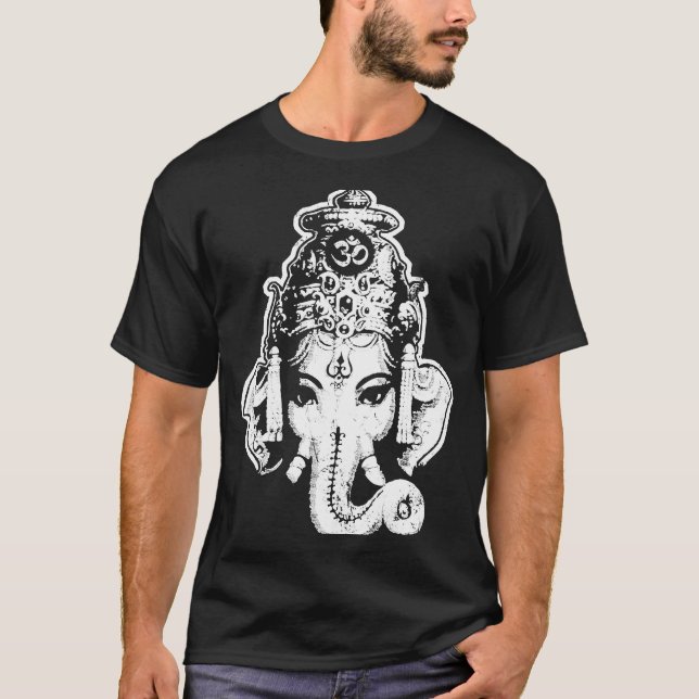 Ganesh Porträtt T Shirt (Framsida)