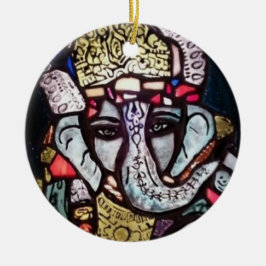 Ganesh prydnad julgransprydnad keramik
