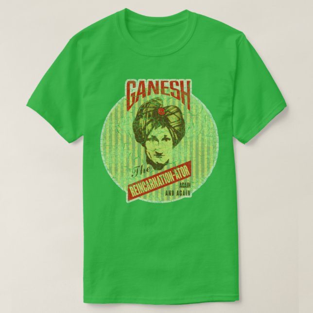 GANESH REINCARNATIONATOR Preacher T Shirt (Design framsida)