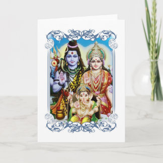 Ganesh, Shiva och Parvati, Lord Ganesha, Durga Kort