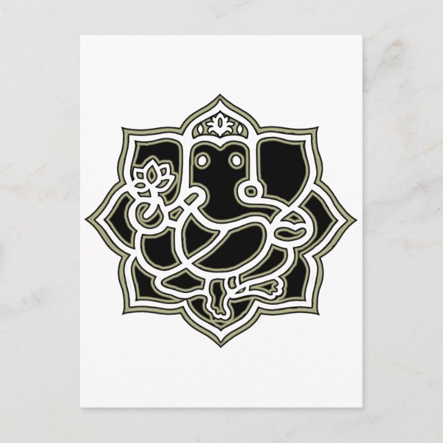 Ganesh som ger vykort för lyckade resultat (Framsida)