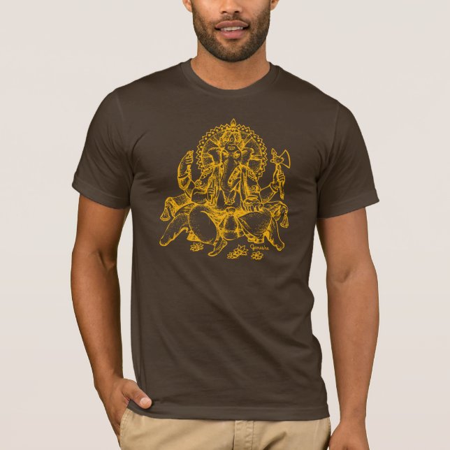 Ganesh specificerar orangen t shirt (Framsida)