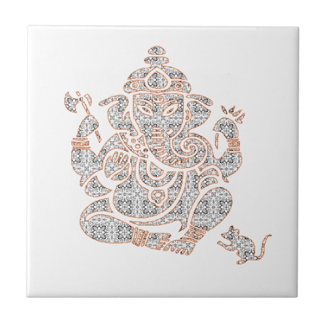 Ganesh styrka kakelplatta (Framsidan)