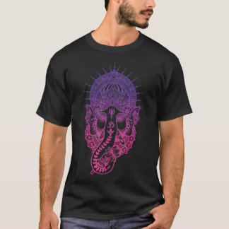 Ganesh Symbol Yoga Hindu Elephant Manar Women Medi T Shirt