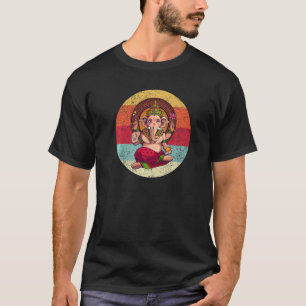 Ganesh Symbol Yoga Hindu God Manar Women Meditatio T Shirt