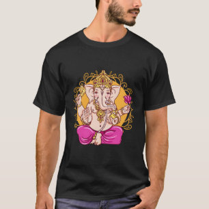 Ganesh Symbol Yoga Hindu Manar Women Meditation Gi T Shirt