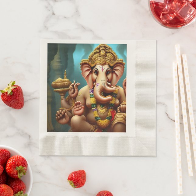 Ganesh tar en Selfie Pappersservett (Insitu)