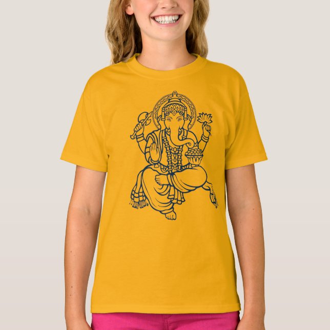 Ganesh utslagsplats tee shirt (Framsida)
