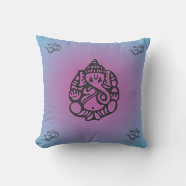 Ganesh Yoga kudder blått/lilor Kudde (Framsida)