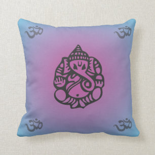 Ganesh Yoga kudder blått/lilor Kudde