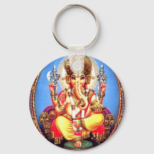 Ganesha (ग णे श) indisk elefant nyckelring