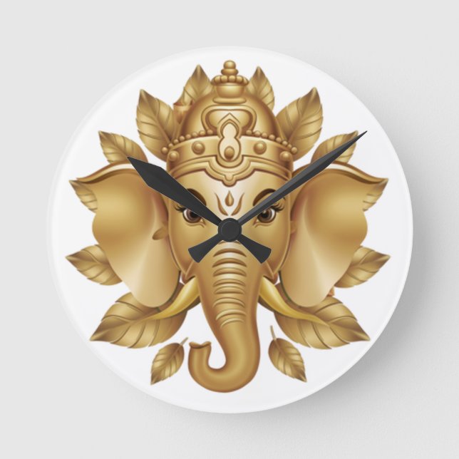 Ganesha 3 rund klocka (Framsida)
