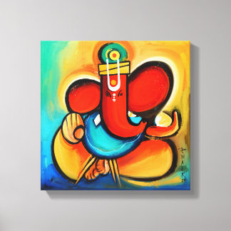 Ganesha abstrakt canvastryck