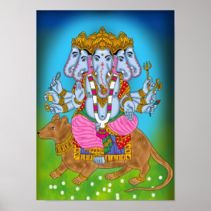 Ganesha-affisch Väggkonst