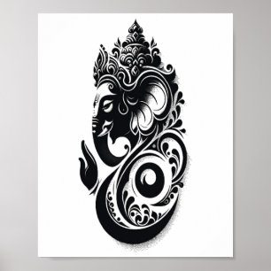 Ganesha, andlig hinduisk Ganesh indisk yogagud, M Poster