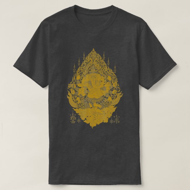 Ganesha-antikens gud i Indien Hindu God Ganesh Tal T Shirt (Design framsida)