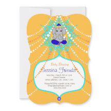 Ganesha baby shower 5" x 7" inbjudankort