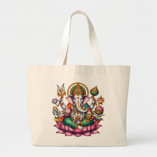 Ganesha-bildsymbol för välstånd och visdom jumbo tygkasse