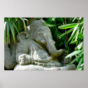 Ganesha bland lövverk poster
