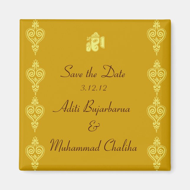 Ganesha bröllagspresentmagneter magnet (Framsidan)